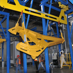 Motor Grader Finishing Line - IntelliTrak 3500 Series Overhead Conveyor