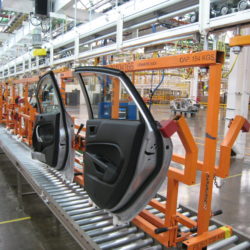 Automotive Door Assembly Line - IntelliTrak 500 Series Overhead Conveyor