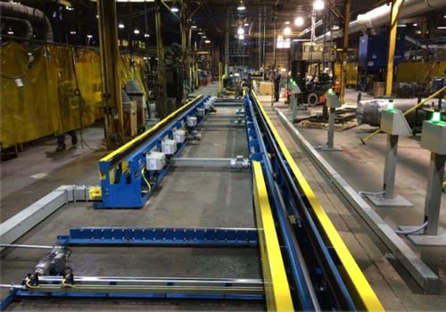 Automotive Gas Tank Fabrication Line - IntelliTrak 1500i Series Overhead Conveyor