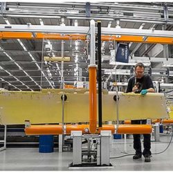 Airplane Component Assembly Line - IntelliTrak 500 Series Overhead Conveyor