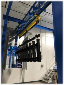 Custom Fabricated Component Finishing Line - IntelliTrak 1500 Series Overhead Conveyor