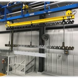 Custom Fabricated Component Finishing Line - IntelliTrak 1500 Series Overhead Conveyor