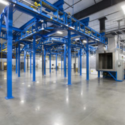 Custom Fabricated Component Finishing Line - IntelliTrak 1500 Series Overhead Conveyor