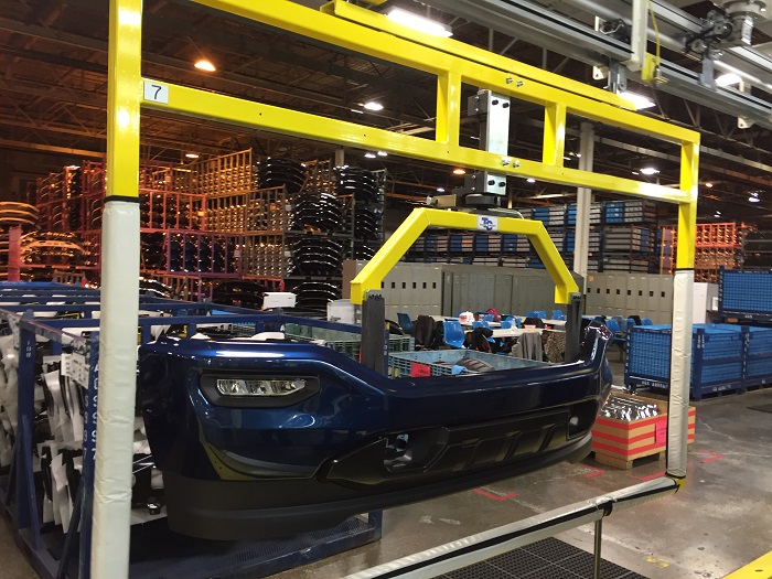Automotive Bumper Assembly Line - IntelliTrak 500 Series Overhead Conveyor