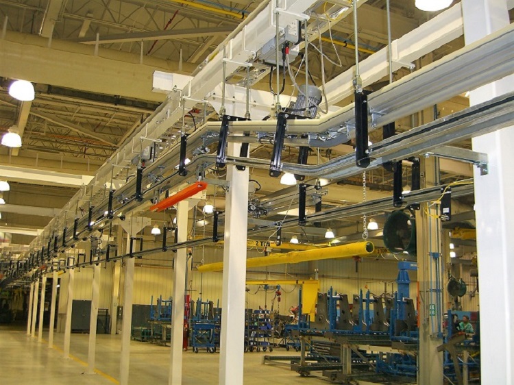 Front End Loader Transport Line - IntelliTrak 500 Series Overhead Conveyor