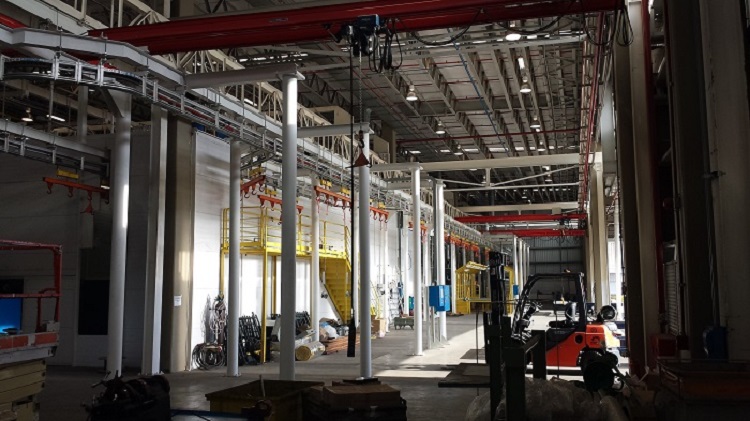 Tractor Components Finishing Line - IntelliTrak 500 Series Overhead Conveyor