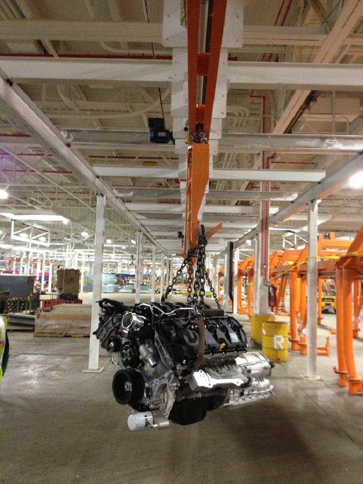 Automotive Engine Assembly Line - IntelliTrak 500 Series Overhead Conveyor