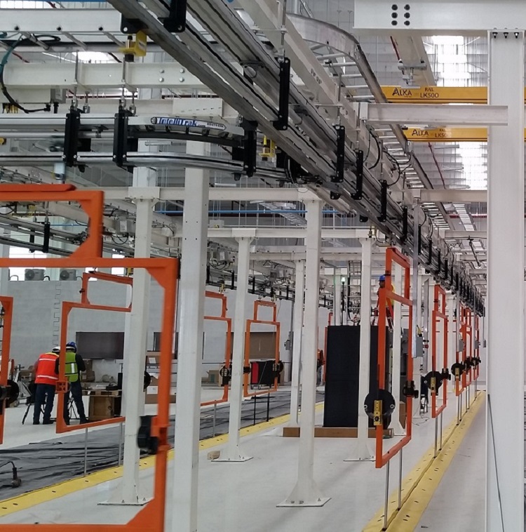 Automotive Front End Module Assembly Line - IntelliTrak 500 Series Overhead Conveyor