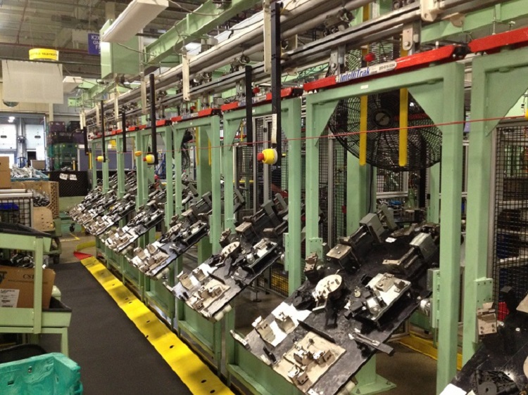 Automotive Components Assembly Line - IntelliTrak 500 Series Overhead Conveyor