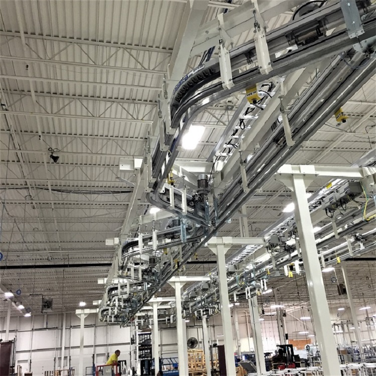Window Treatment Assembly Line - IntelliTrak 500 Series Overhead Conveyor