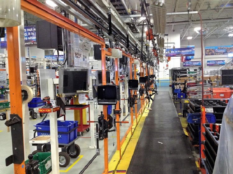 Automotive Instrument Panel Assembly Line - IntelliTrak 500 Series Overhead Conveyor