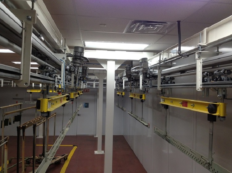 Missile Component Finishing Line - IntelliTrak 500 Series Overhead Conveyor