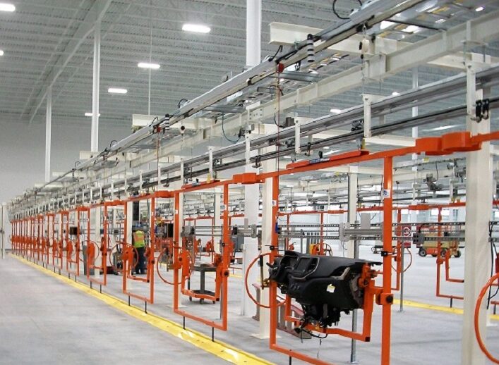 Automotive Instrument Panel Assembly Line - IntelliTrak 500 Series Overhead Conveyor