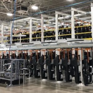 Automotive Instrument Panel Storage & Retrieval - IntelliTrak 150 Series Overhead Conveyor