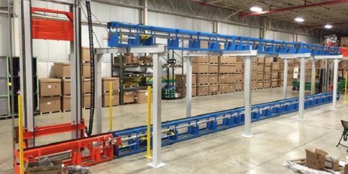 Automotive Console Assembly Line - IntelliTrak 1500i Series Inverted Conveyor