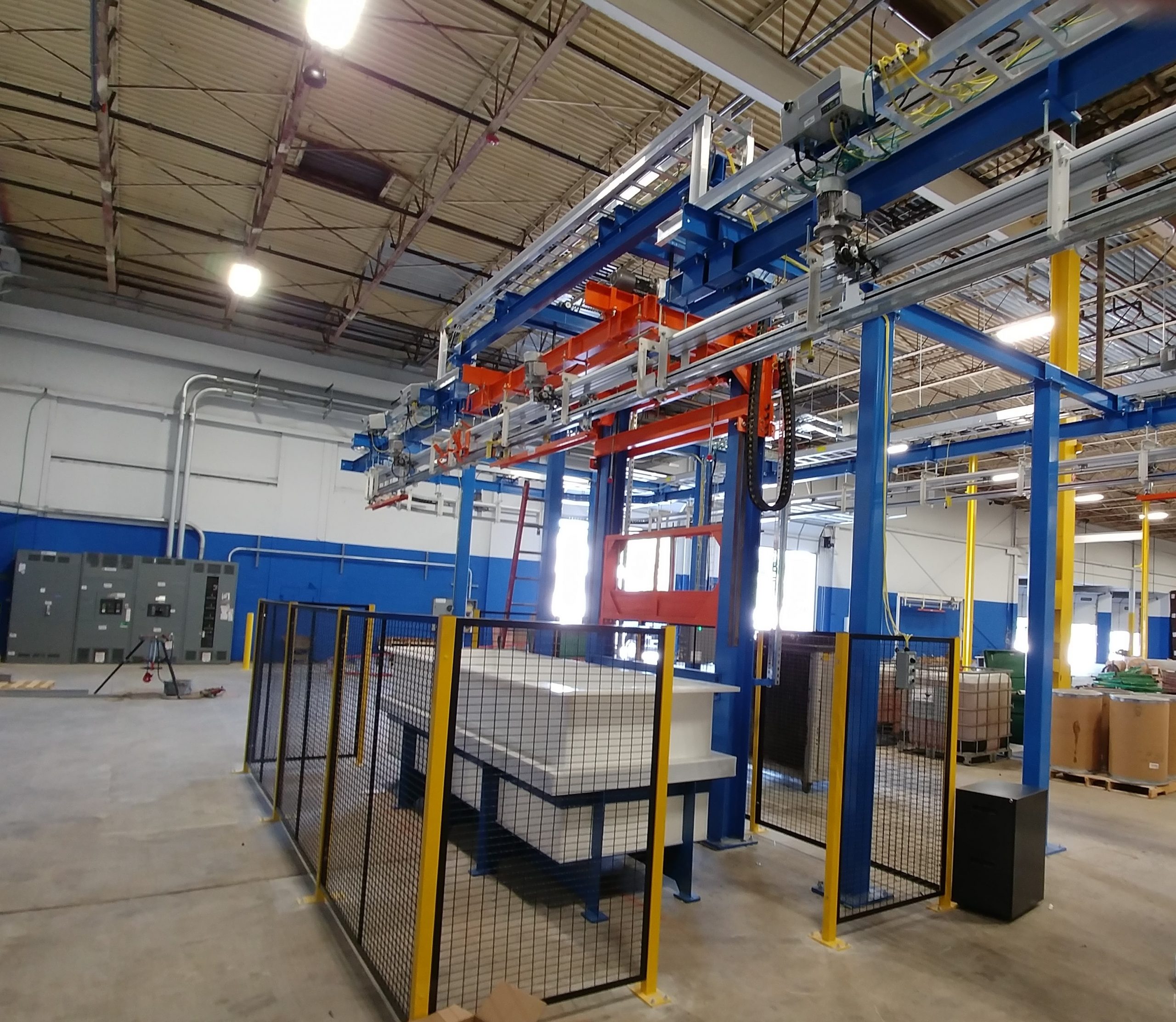 IntelliTrak 500 Series Overhead Conveyor - Building Products Galvanizing System with Cantilever VDL