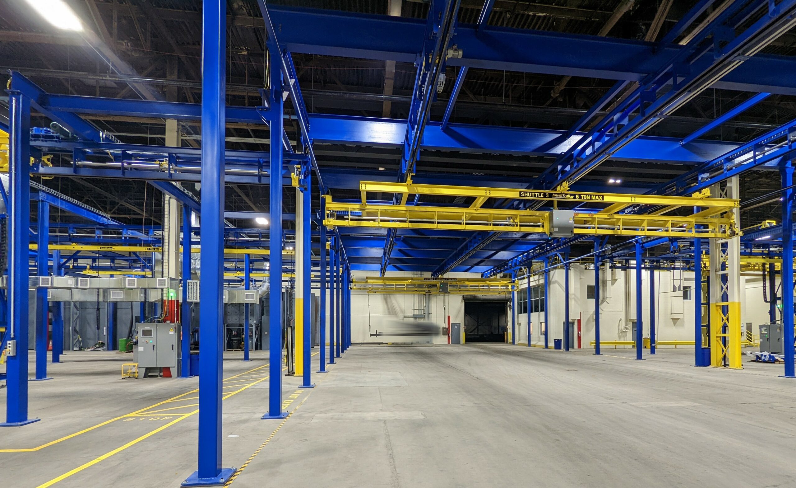 Trailer Finishing Line - IntelliTrak 3500 Series Overhead Conveyor