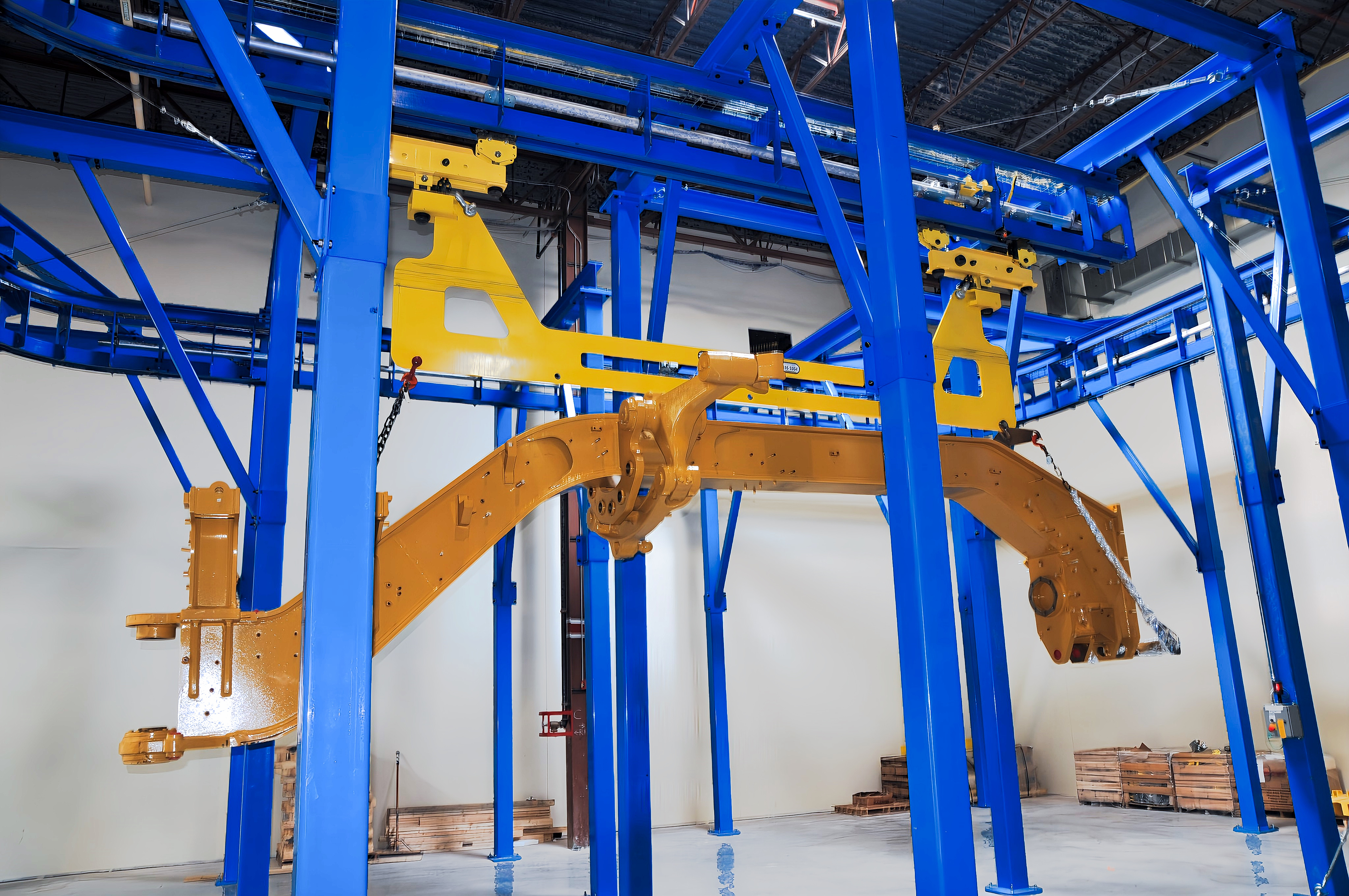 IntelliTrak 3500 Series Overhead Conveyor Finishing System for Caterpillar Little Rock