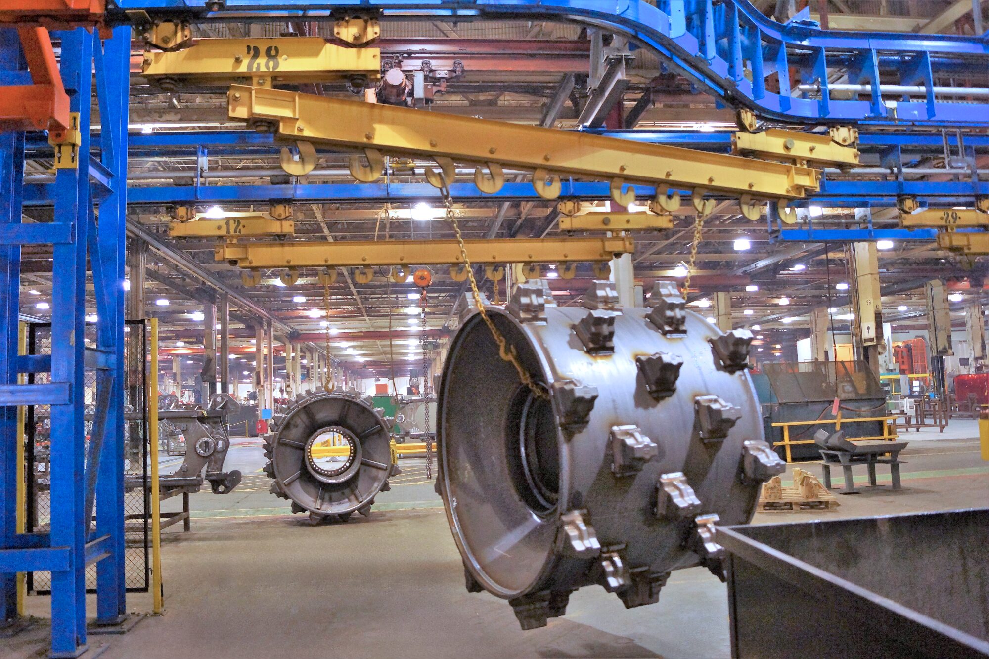 IntelliTrak 3500 Series Overhead Conveyor Finishing System for Caterpillar Aurora