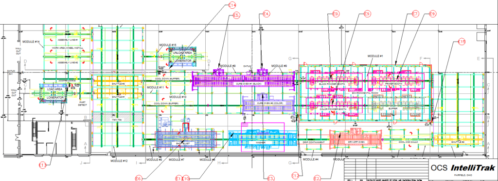 Electrical CAD layout for IntelliTrak 3500 Series