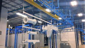 IntelliTrak 1500 Series Overhead Conveyor Finishing System for Altec with parts